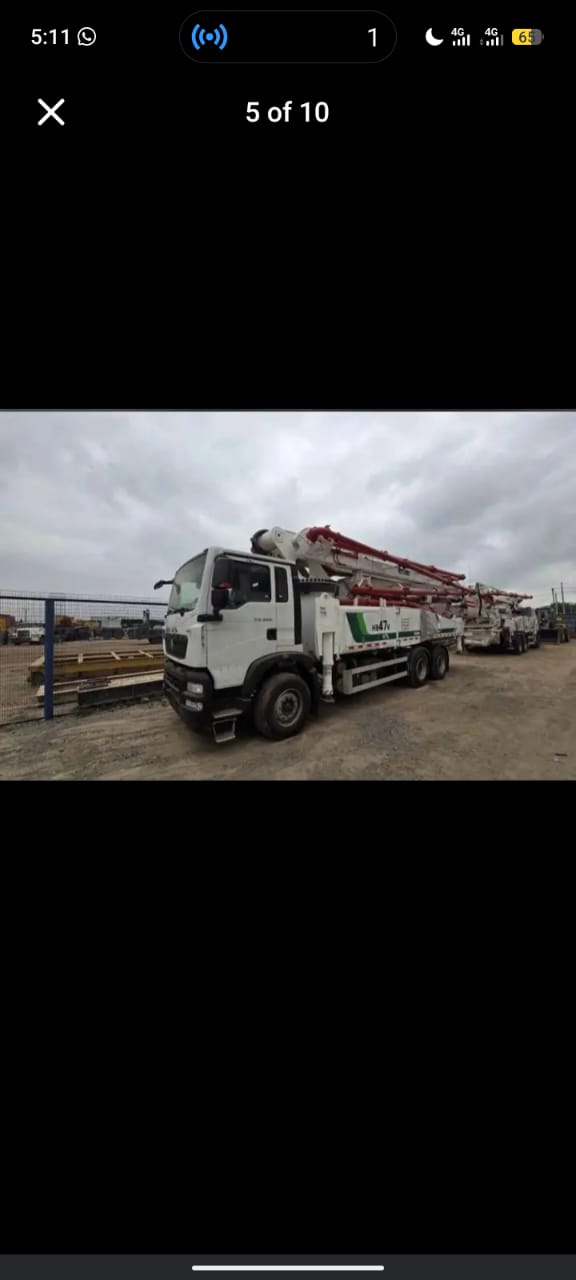 MAN-based truck-mounted concrete pump
